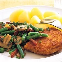 kip cordon bleu sperziebonen