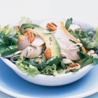 groene salade gerookte kip